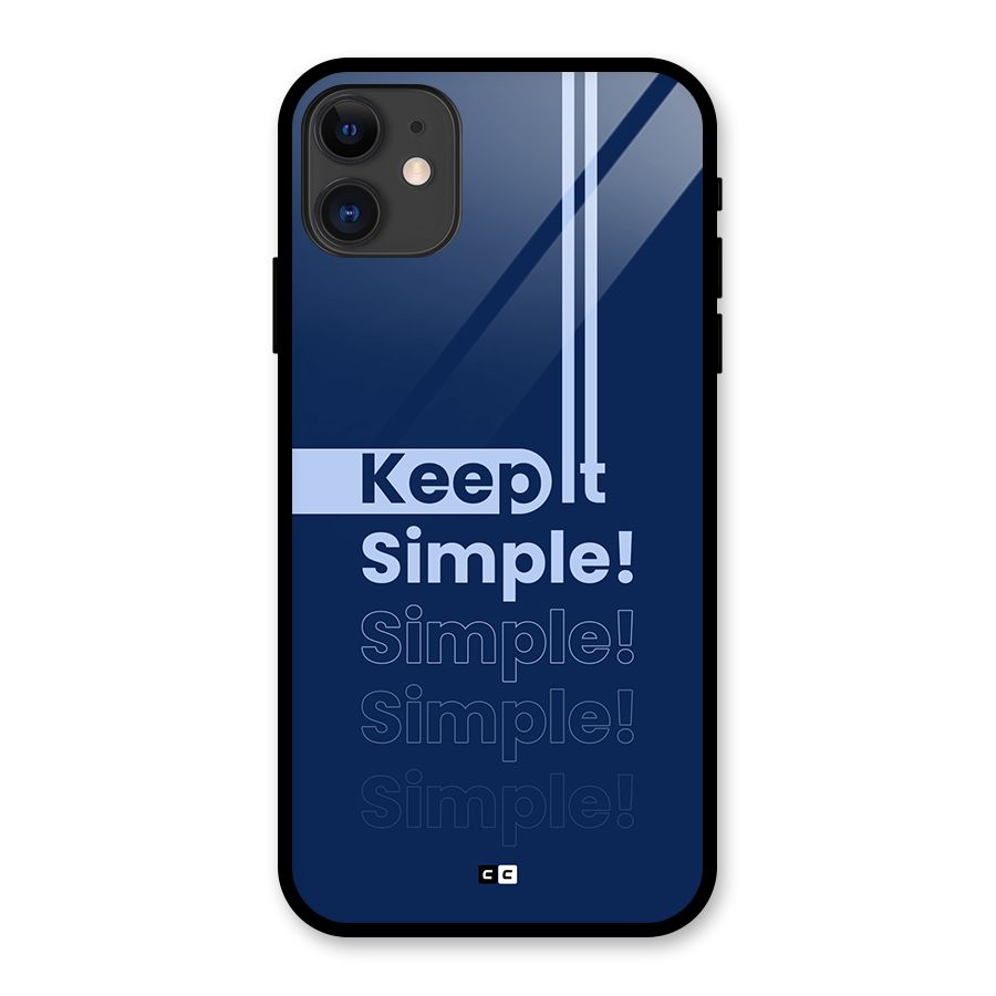 Keep It Simple Glass Back Case for iPhone 11
