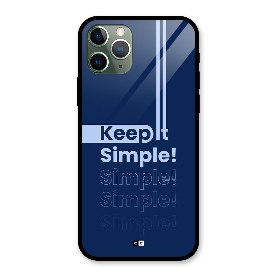 Keep It Simple Glass Back Case for iPhone 11 Pro