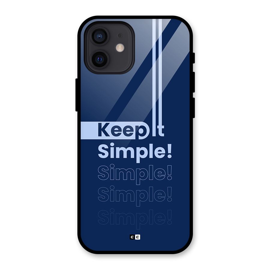 Keep It Simple Glass Back Case for iPhone 12