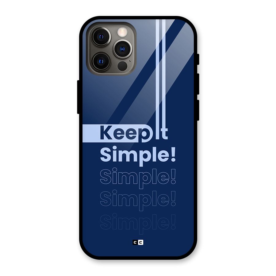 Keep It Simple Glass Back Case for iPhone 12 Pro