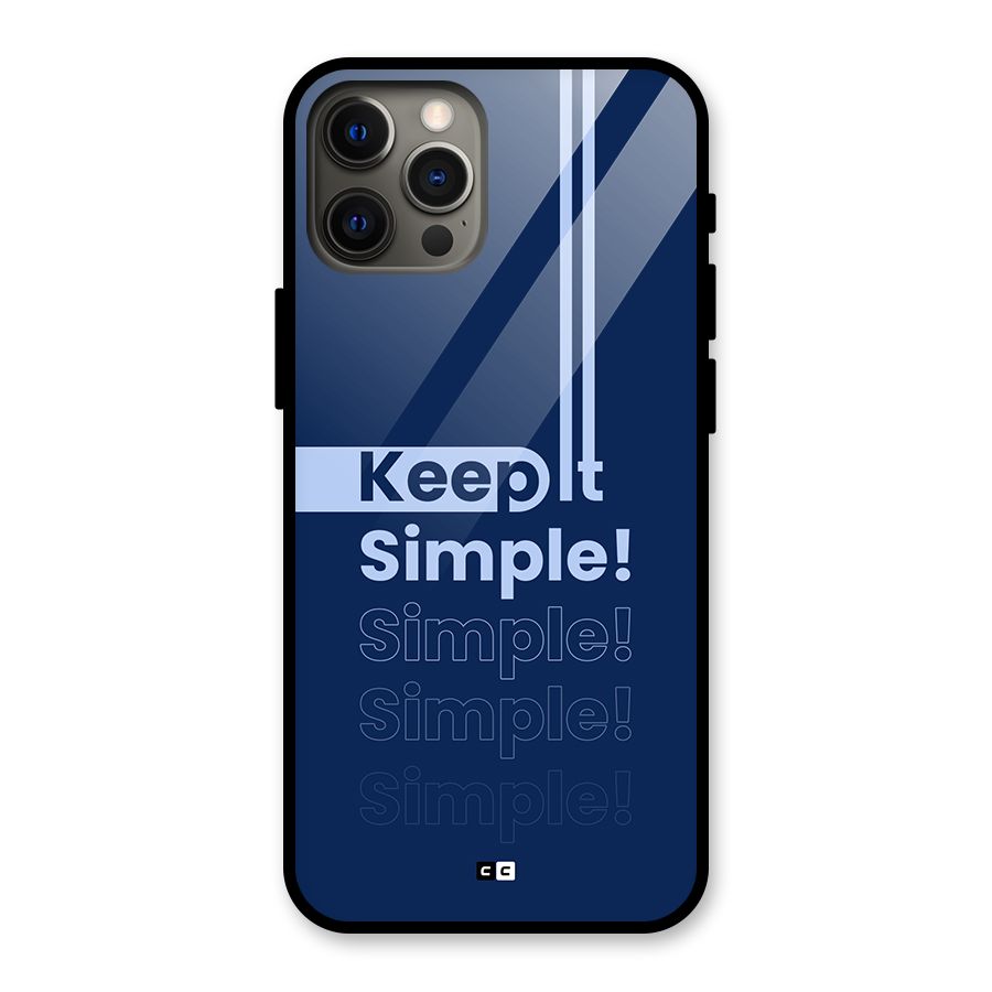 Keep It Simple Glass Back Case for iPhone 12 Pro Max