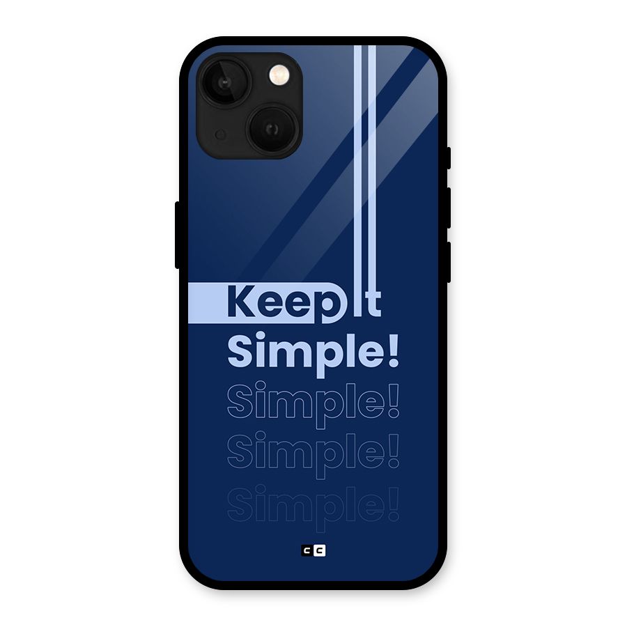 Keep It Simple Glass Back Case for iPhone 13