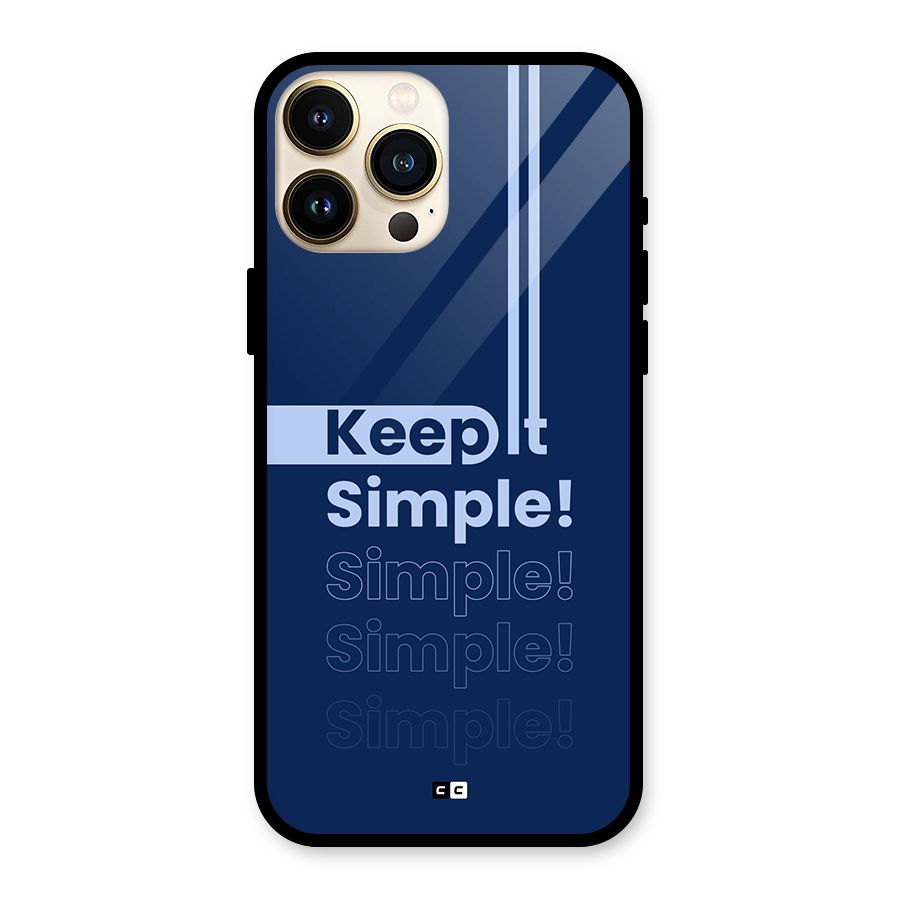 Keep It Simple Glass Back Case for iPhone 13 Pro Max