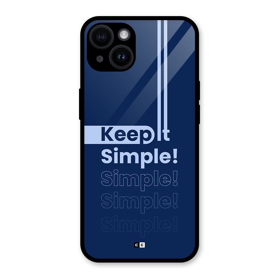 Keep It Simple Glass Back Case for iPhone 14