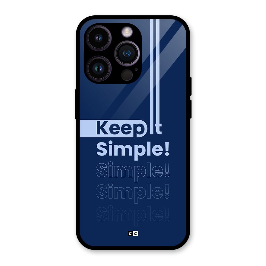 Keep It Simple Glass Back Case for iPhone 14 Pro