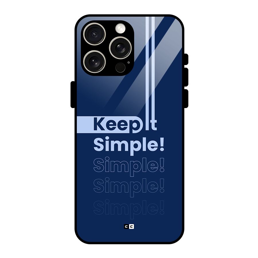Keep It Simple Glass Back Case for iPhone 15 Pro Max