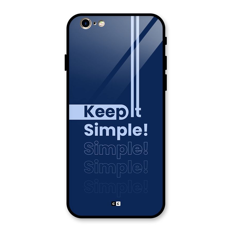 Keep It Simple Glass Back Case for iPhone 6 6S