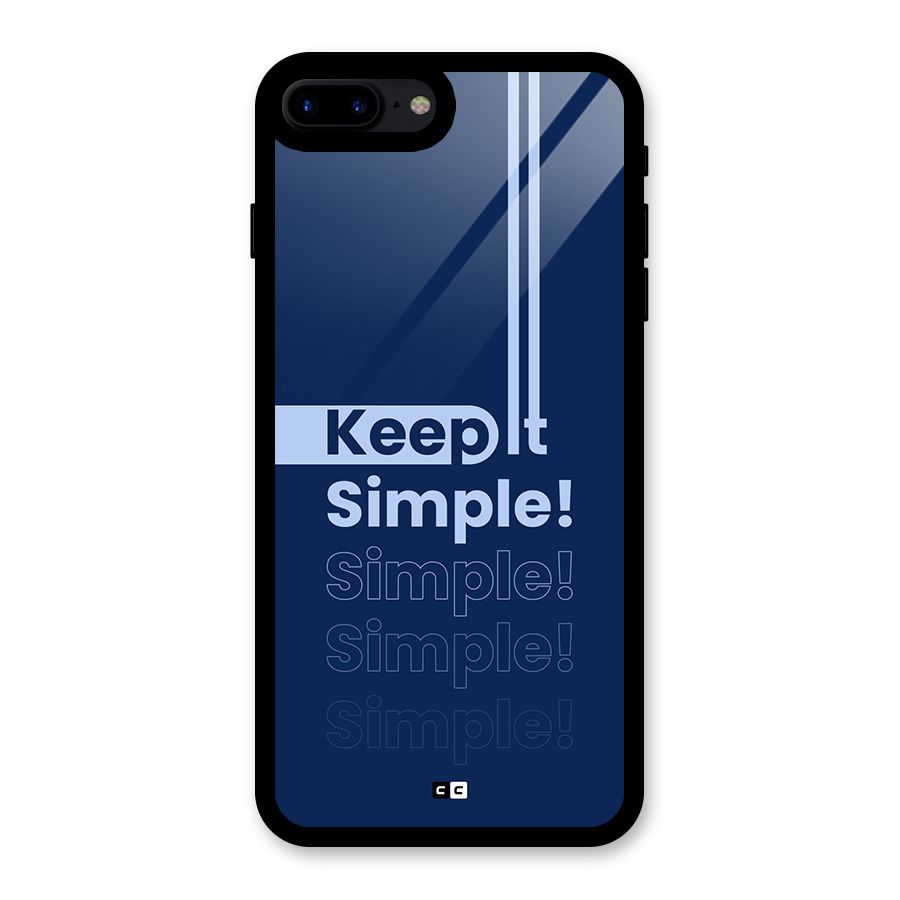 Keep It Simple Glass Back Case for iPhone 7 Plus