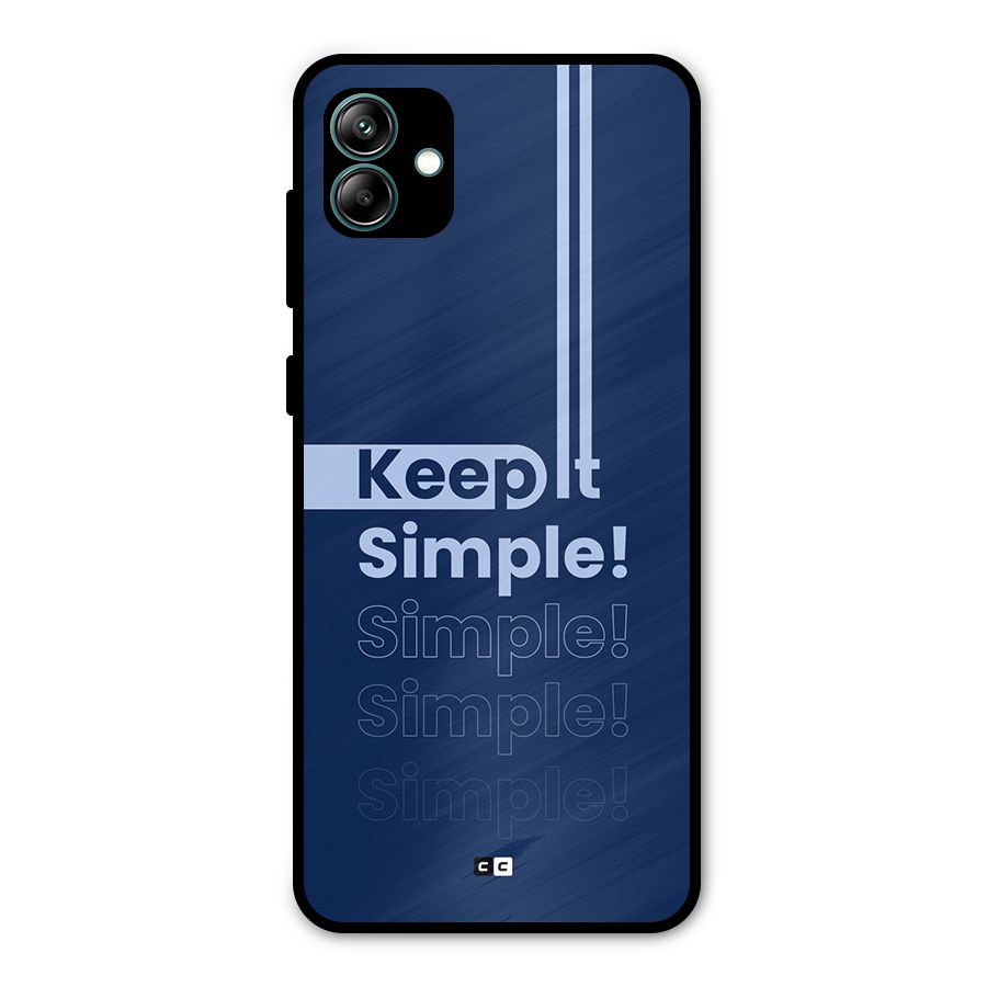 Keep It Simple Metal Back Case for Galaxy A04