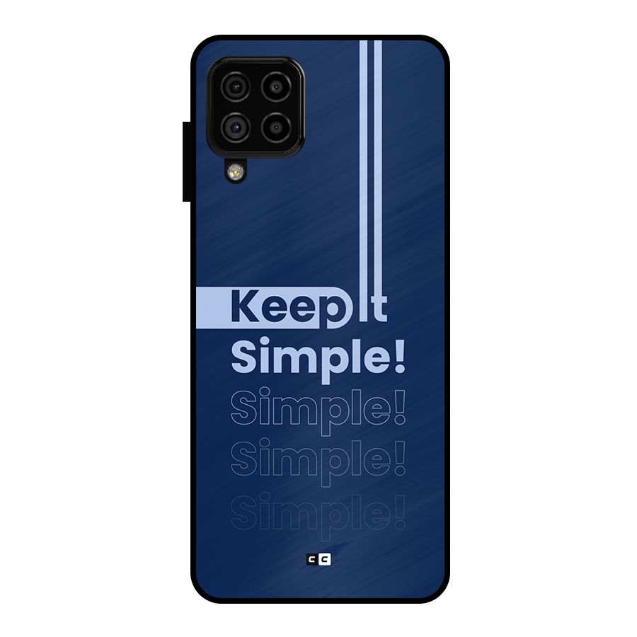 Keep It Simple Metal Back Case for Galaxy A22 4G