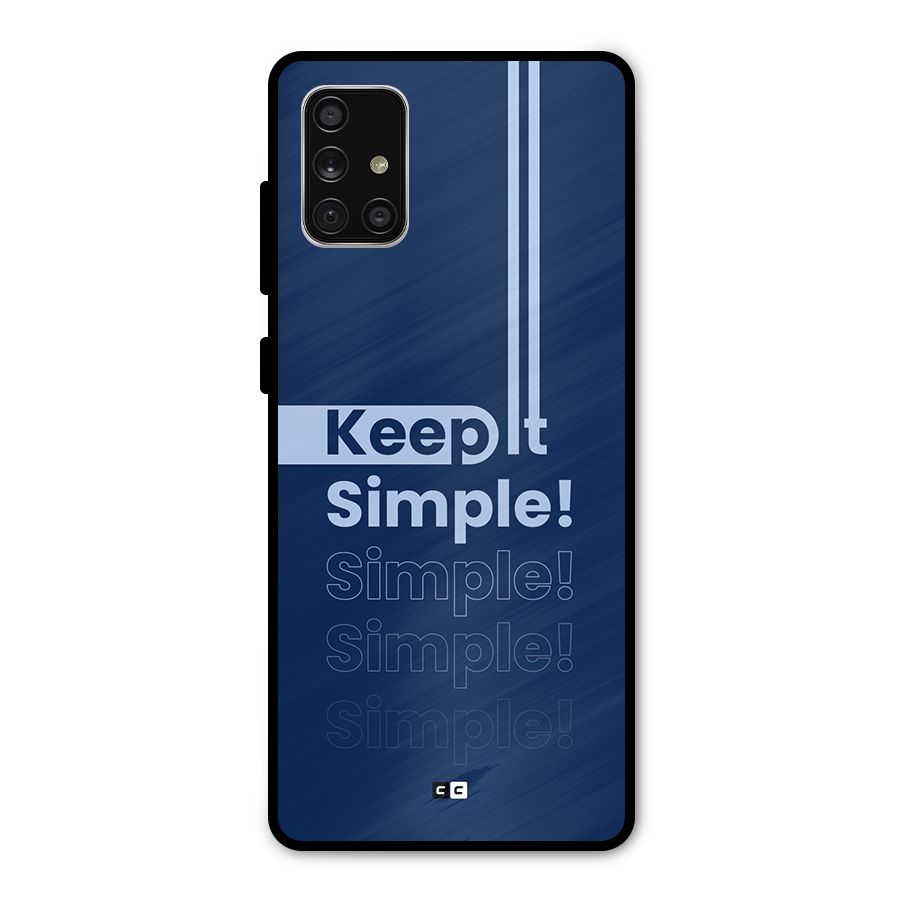 Keep It Simple Metal Back Case for Galaxy A71