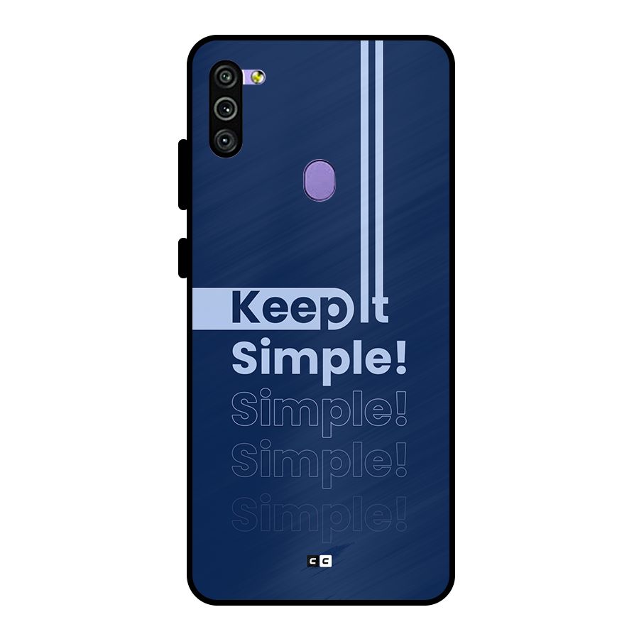 Keep It Simple Metal Back Case for Galaxy M11