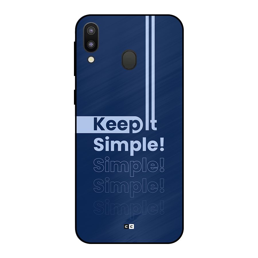 Keep It Simple Metal Back Case for Galaxy M20