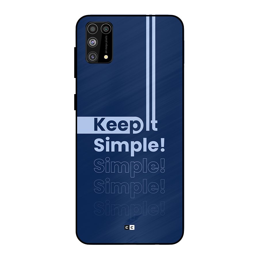 Keep It Simple Metal Back Case for Galaxy M31