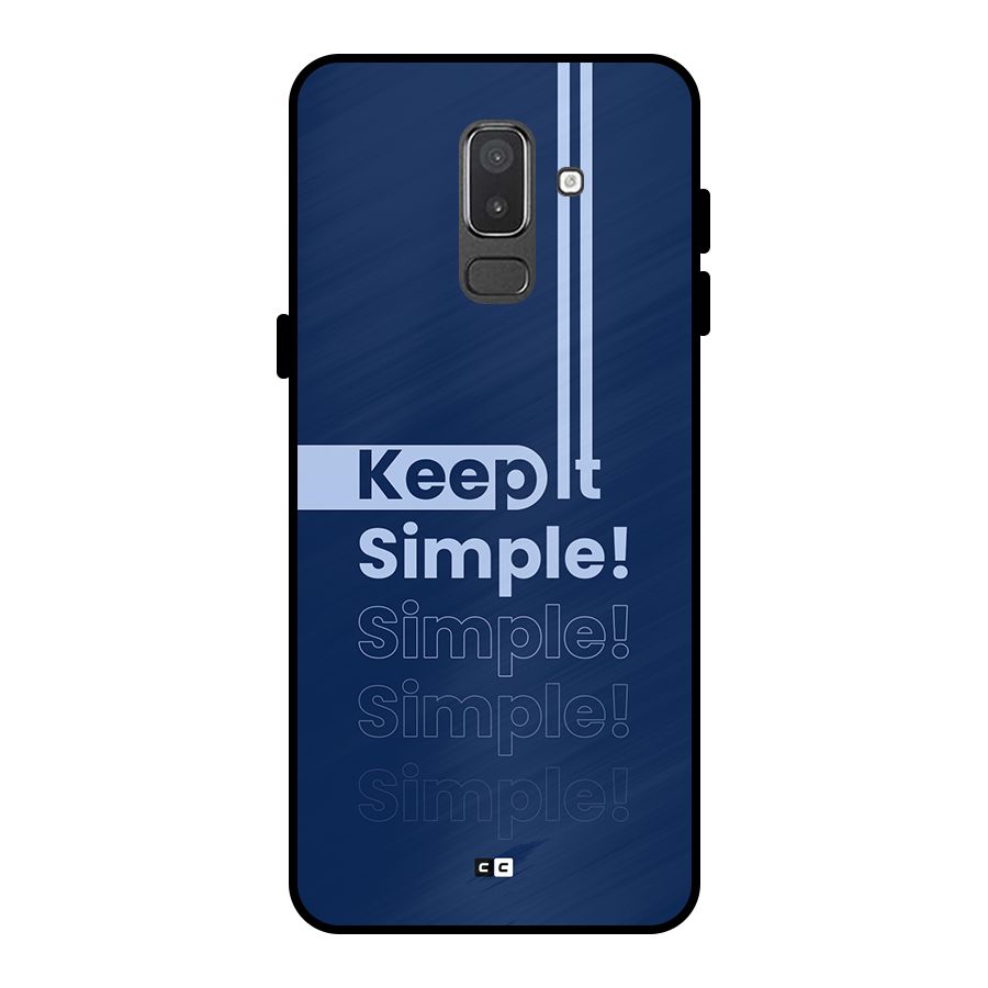 Keep It Simple Metal Back Case for Galaxy On8 (2018)