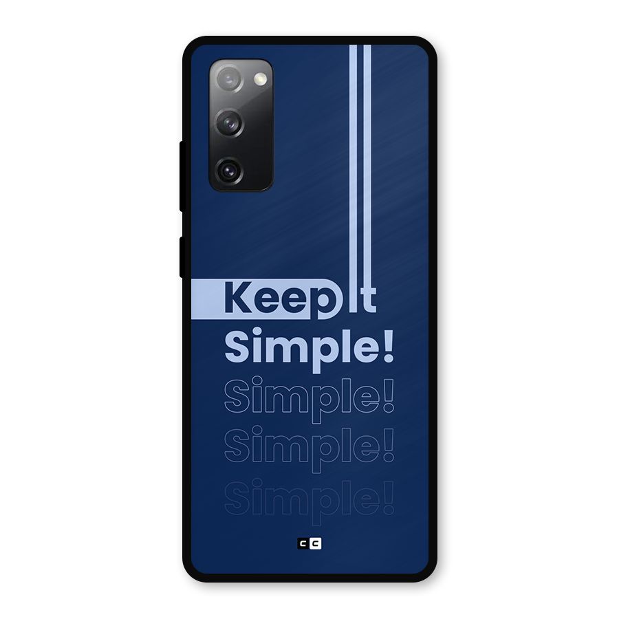 Keep It Simple Metal Back Case for Galaxy S20 FE 5G