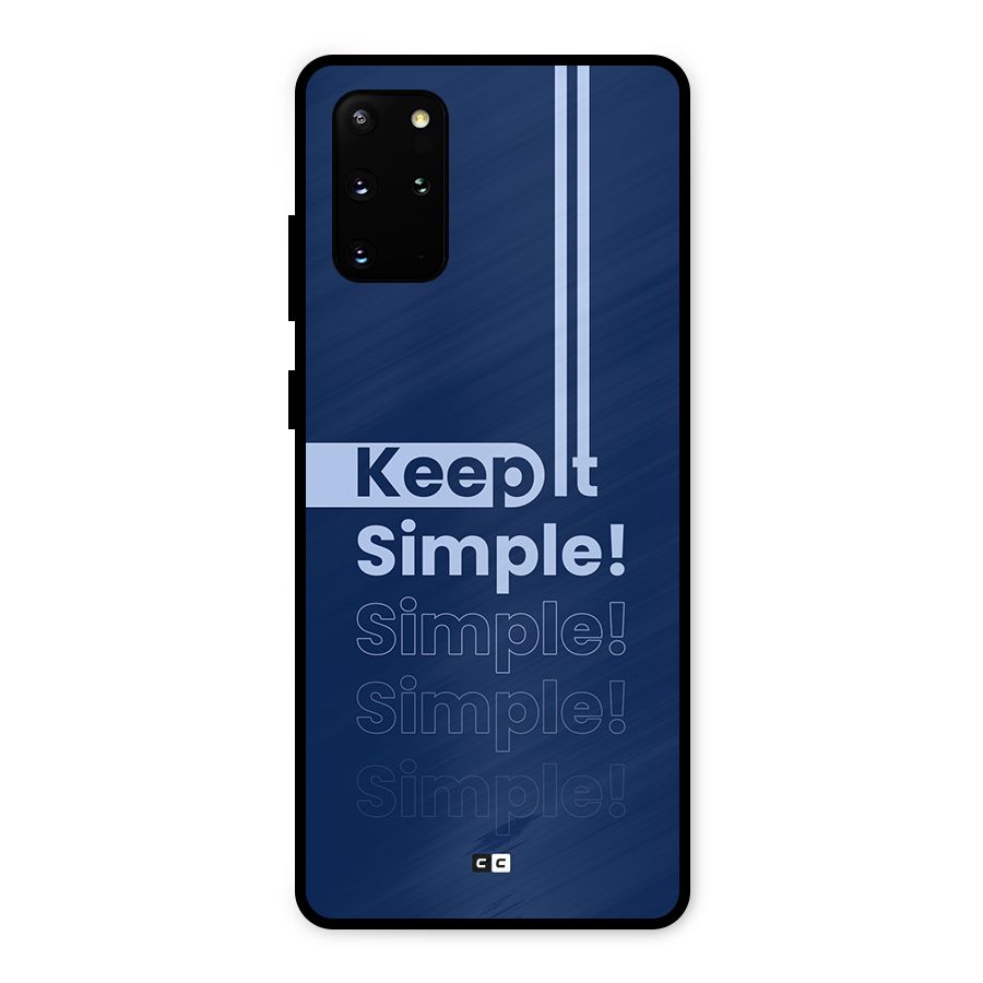 Keep It Simple Metal Back Case for Galaxy S20 Plus