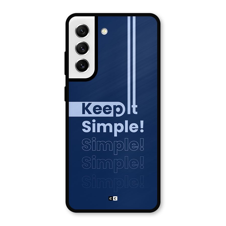 Keep It Simple Metal Back Case for Galaxy S21 FE 5G