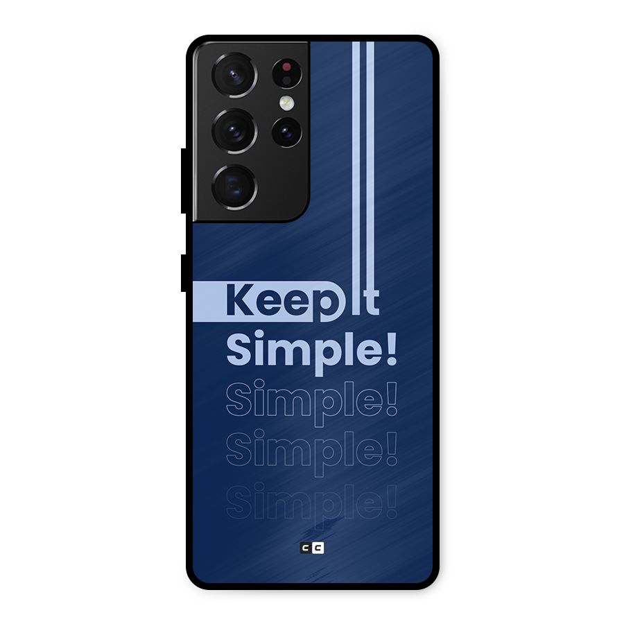 Keep It Simple Metal Back Case for Galaxy S21 Ultra 5G