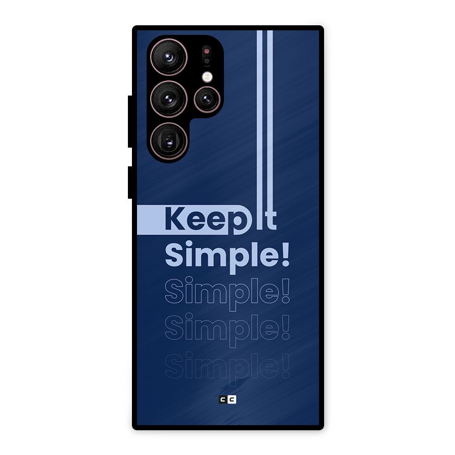 Keep It Simple Metal Back Case for Galaxy S22 Ultra 5G