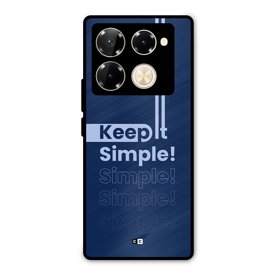 Keep It Simple Metal Back Case for Infinix Note 40 Pro