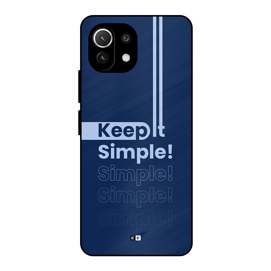 Keep It Simple Metal Back Case for Mi 11 Lite