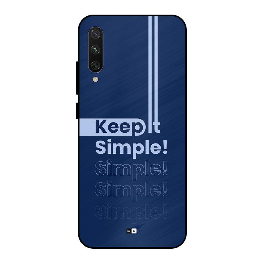 Keep It Simple Metal Back Case for Mi A3