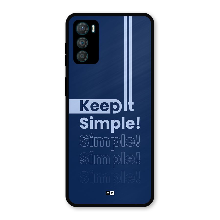 Keep It Simple Metal Back Case for Moto G42