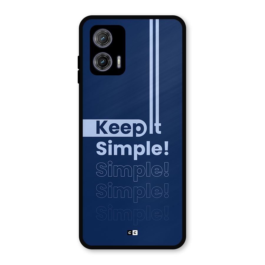 Keep It Simple Metal Back Case for Moto G73