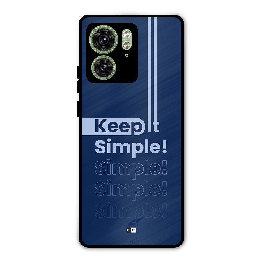 Keep It Simple Metal Back Case for Motorola Edge 40 5G
