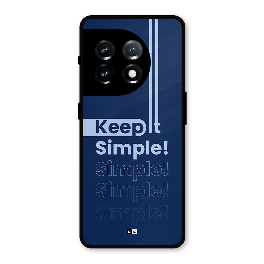 Keep It Simple Metal Back Case for OnePlus 11