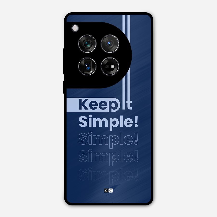 Keep It Simple Metal Back Case for OnePlus 12