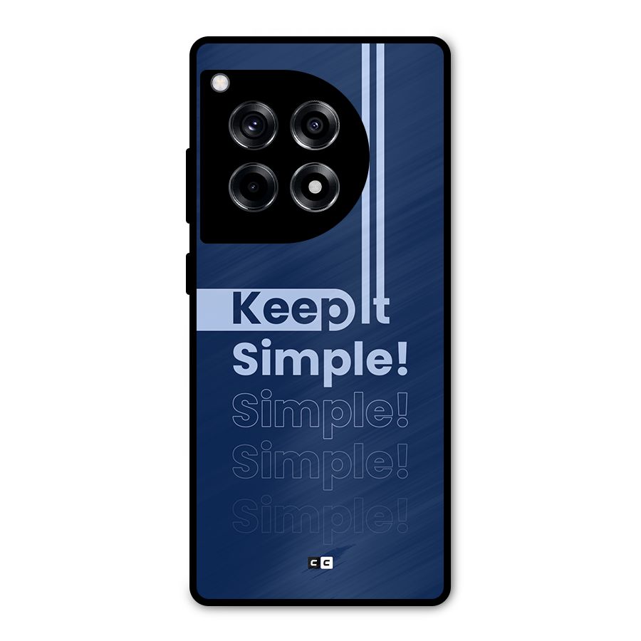 Keep It Simple Metal Back Case for OnePlus 12R