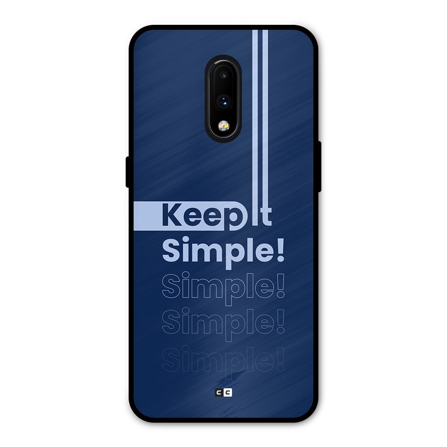 Keep It Simple Metal Back Case for OnePlus 7