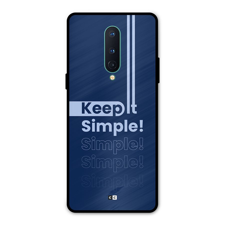 Keep It Simple Metal Back Case for OnePlus 8