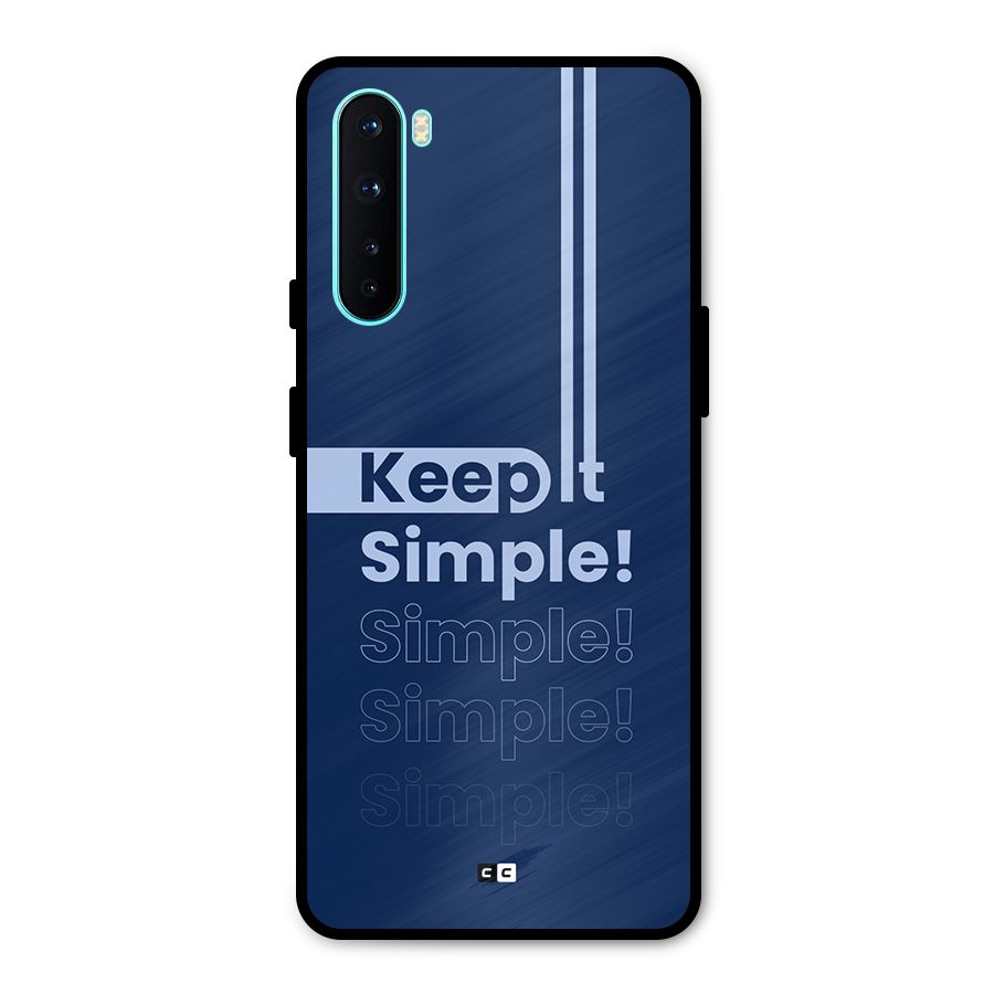 Keep It Simple Metal Back Case for OnePlus Nord