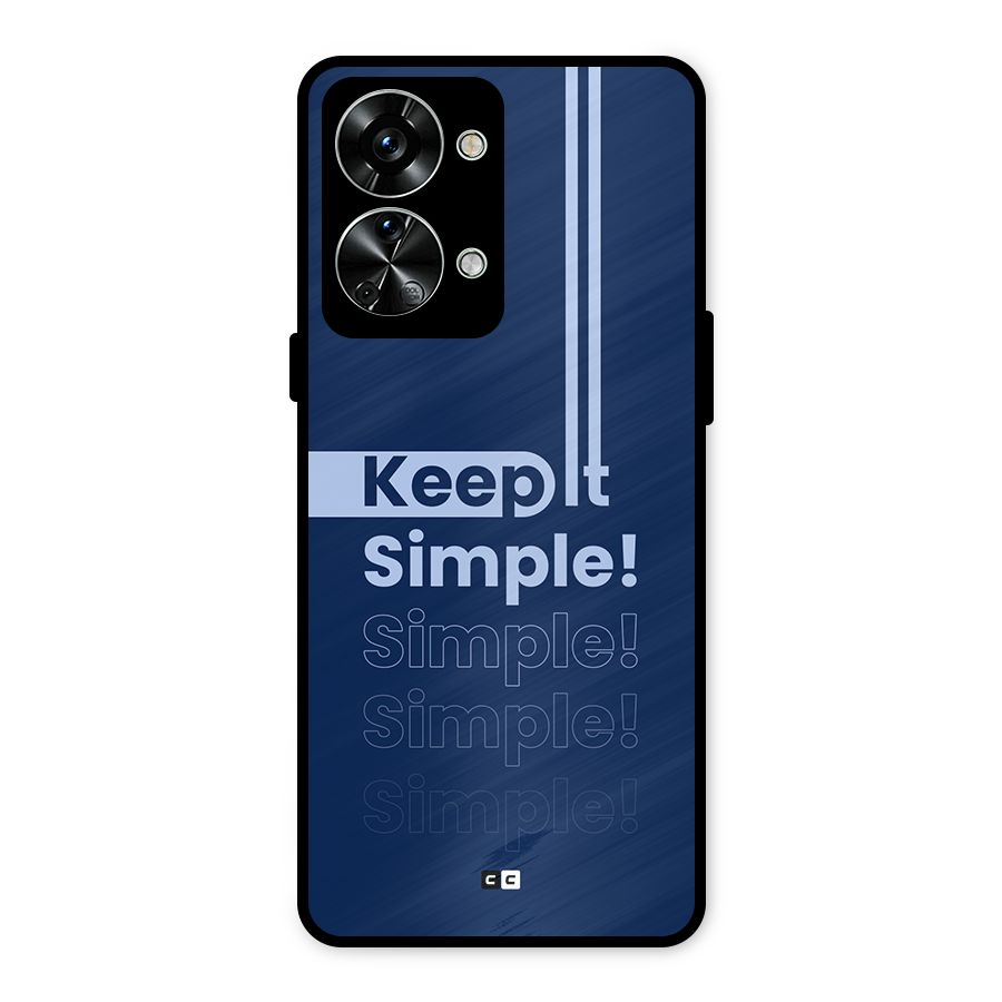 Keep It Simple Metal Back Case for OnePlus Nord 2T