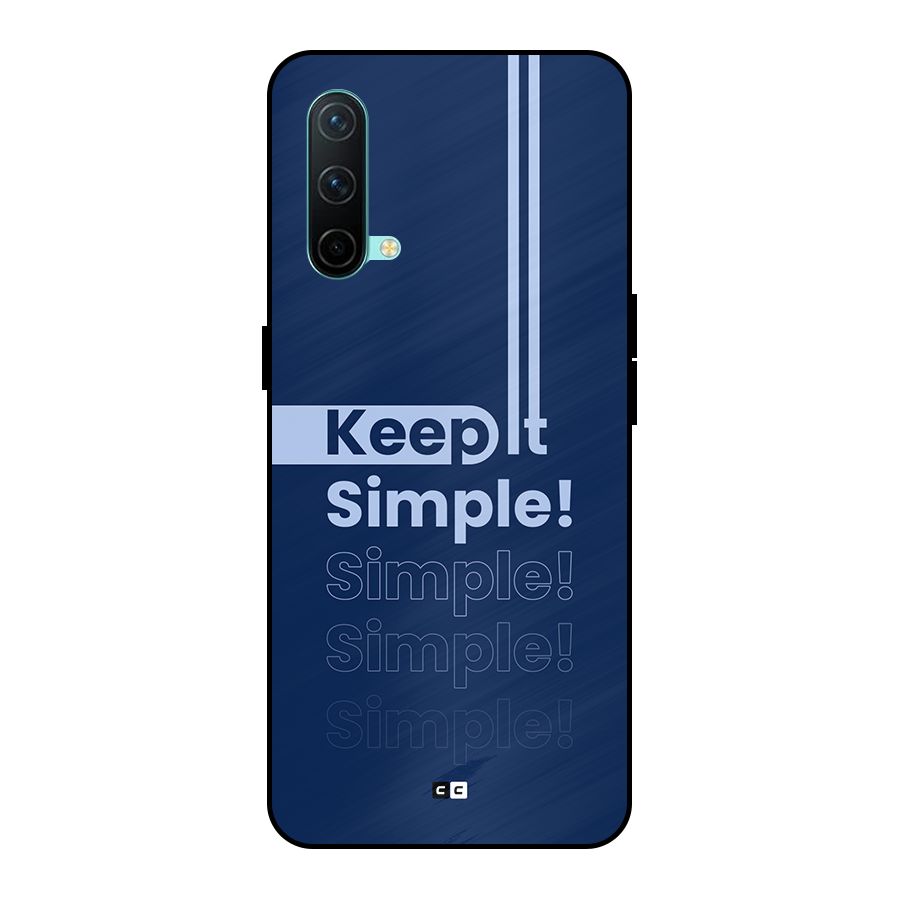 Keep It Simple Metal Back Case for OnePlus Nord CE 5G