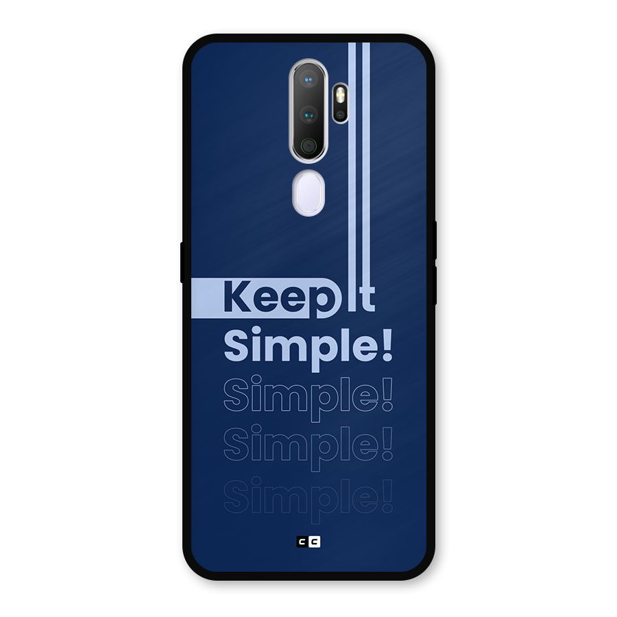Keep It Simple Metal Back Case for Oppo A5 (2020)