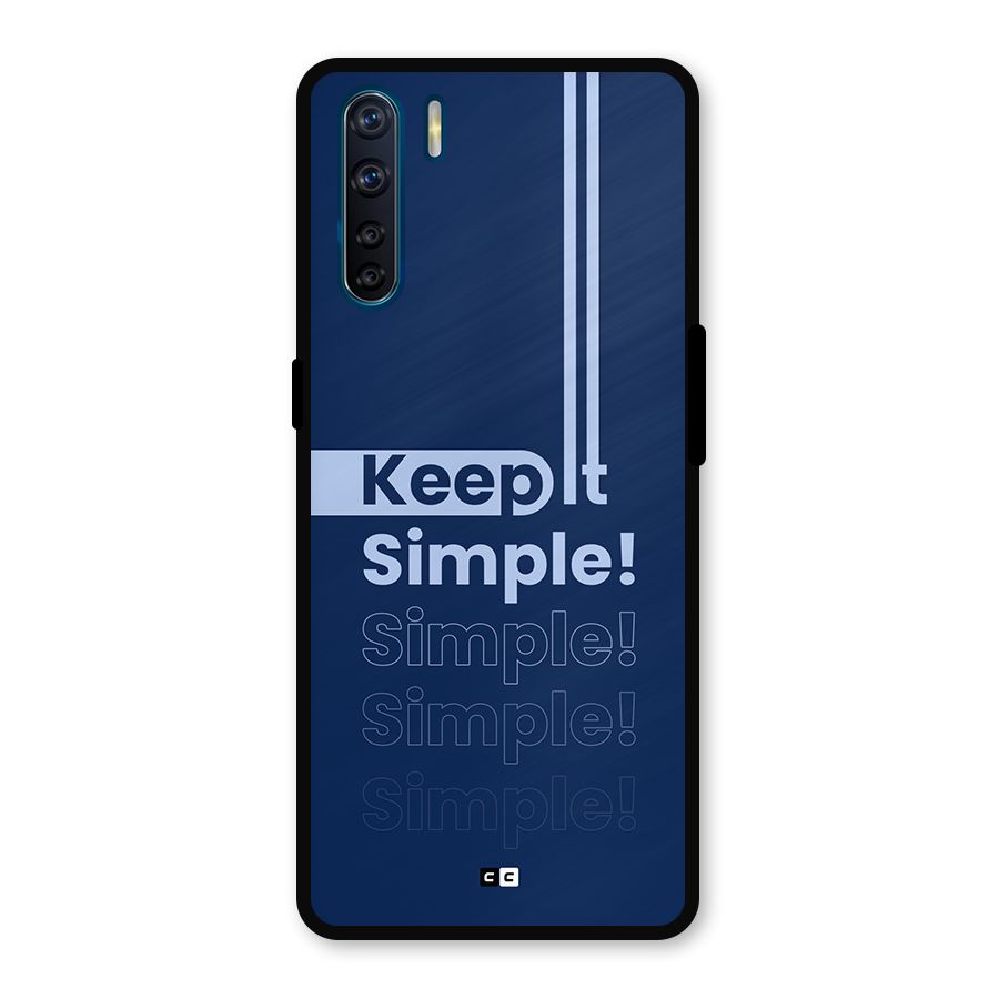Keep It Simple Metal Back Case for Oppo F15