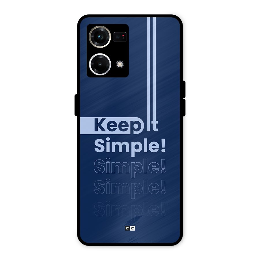 Keep It Simple Metal Back Case for Oppo F21 Pro 4G