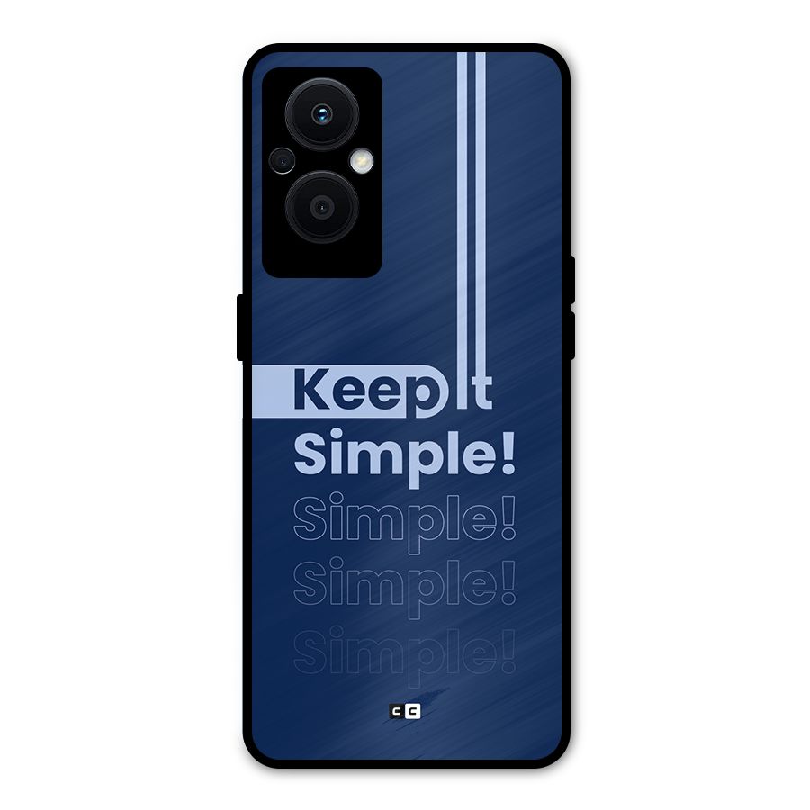 Keep It Simple Metal Back Case for Oppo F21 Pro 5G