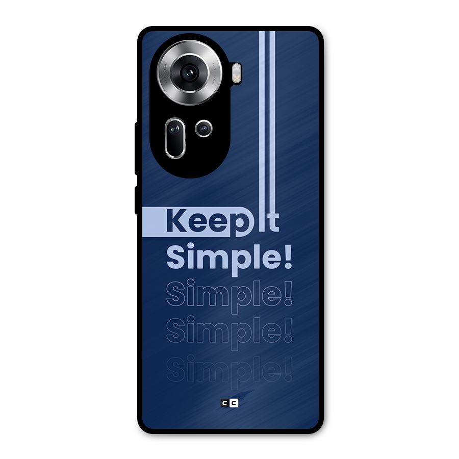 Keep It Simple Metal Back Case for Oppo Reno11 5G