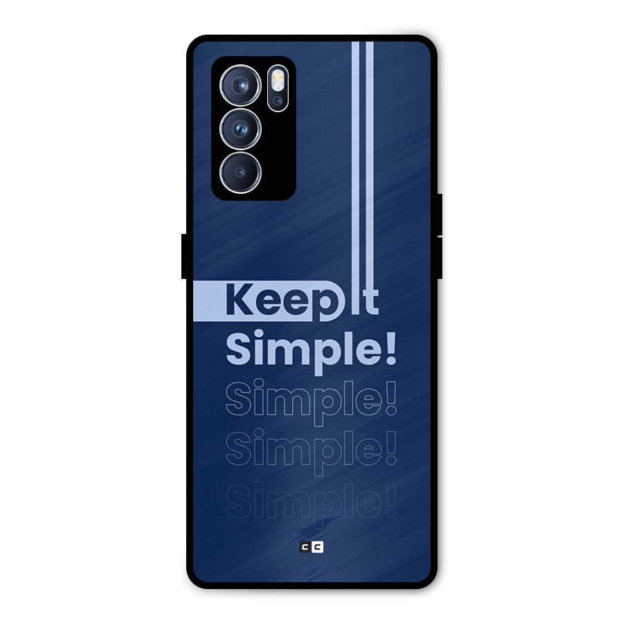 Keep It Simple Metal Back Case for Oppo Reno6 Pro 5G