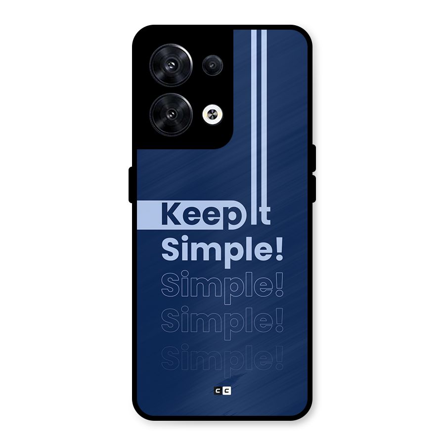 Keep It Simple Metal Back Case for Oppo Reno8 5G