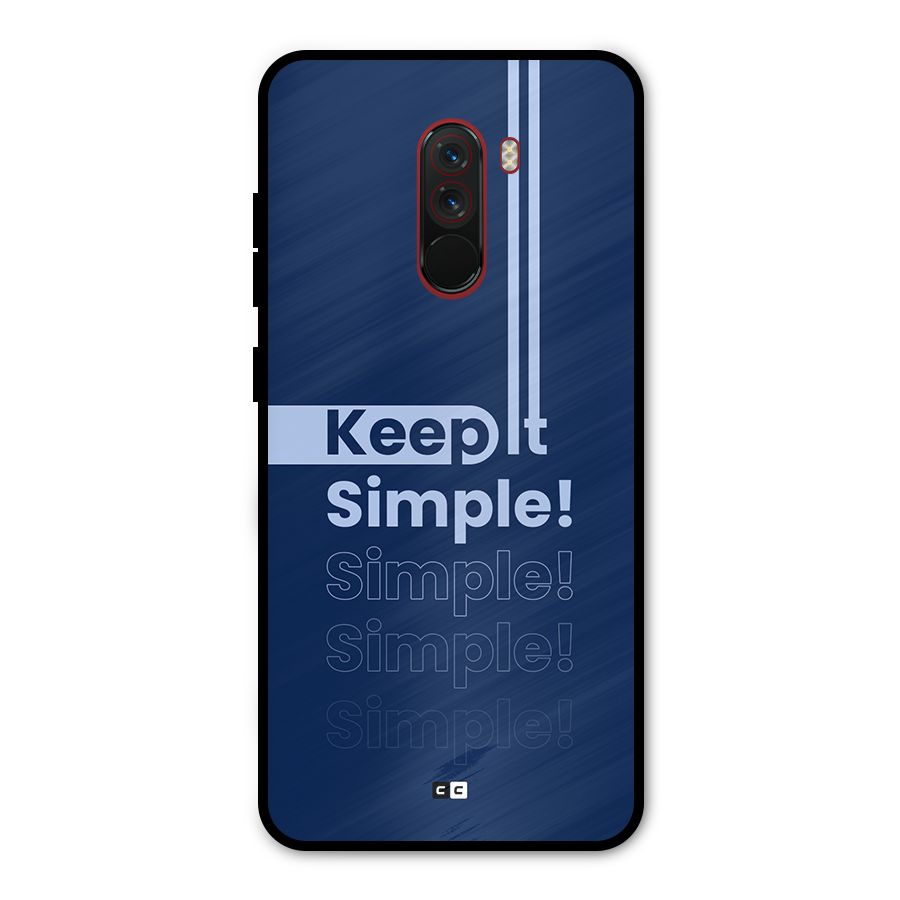 Keep It Simple Metal Back Case for Poco F1
