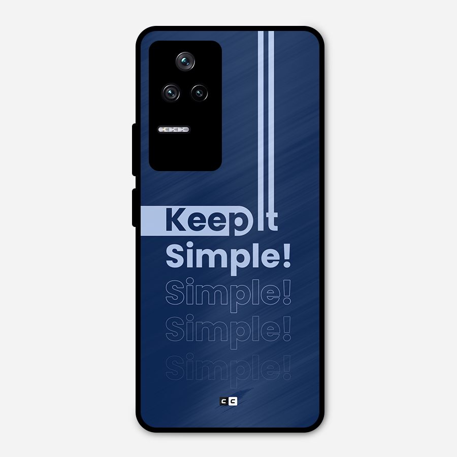 Keep It Simple Metal Back Case for Poco F4 5G