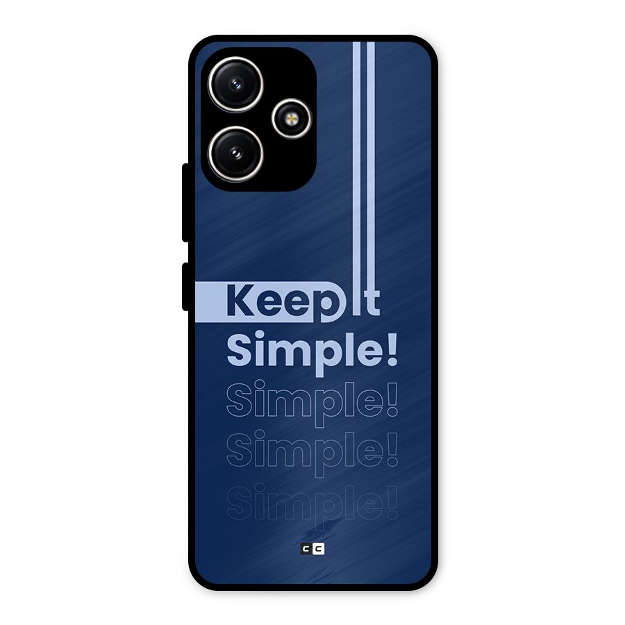 Keep It Simple Metal Back Case for Poco M6 Pro