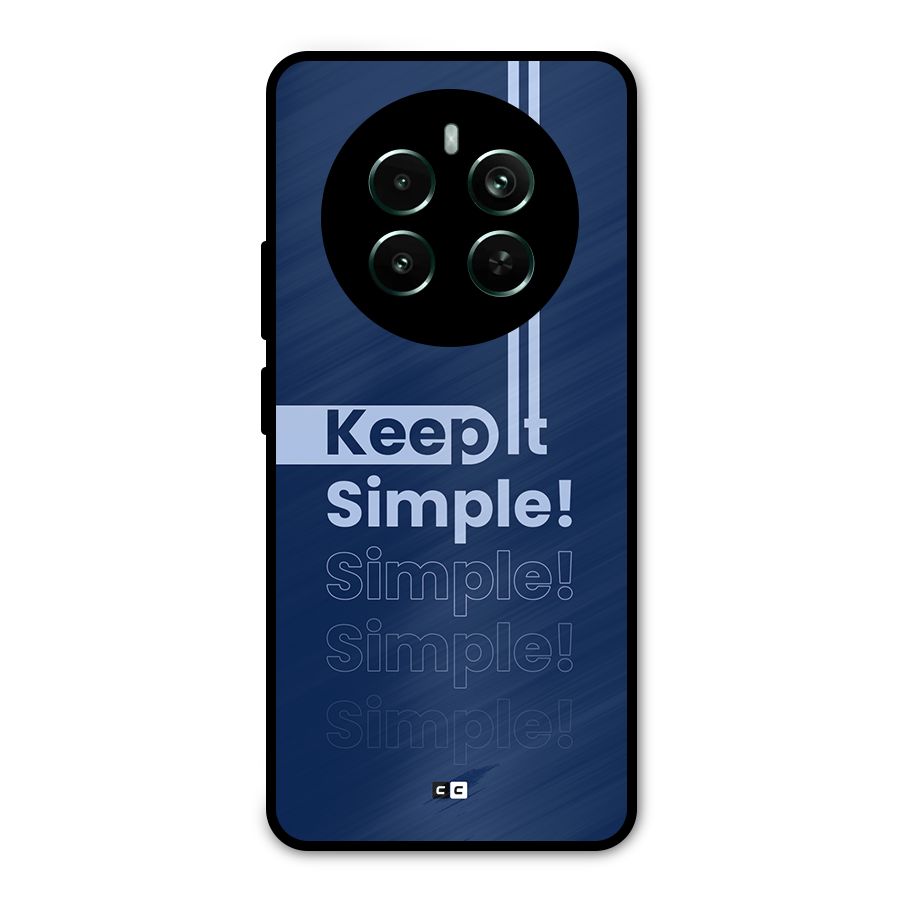 Keep It Simple Metal Back Case for Realme 12 Plus