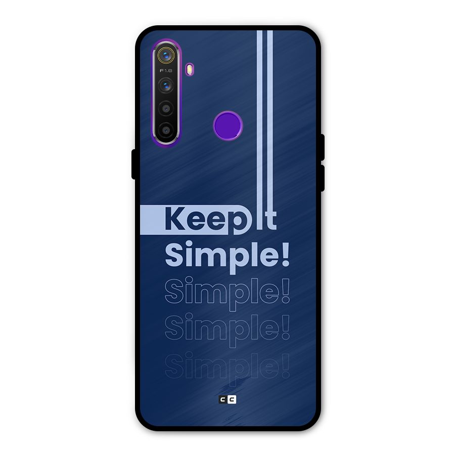 Keep It Simple Metal Back Case for Realme 5